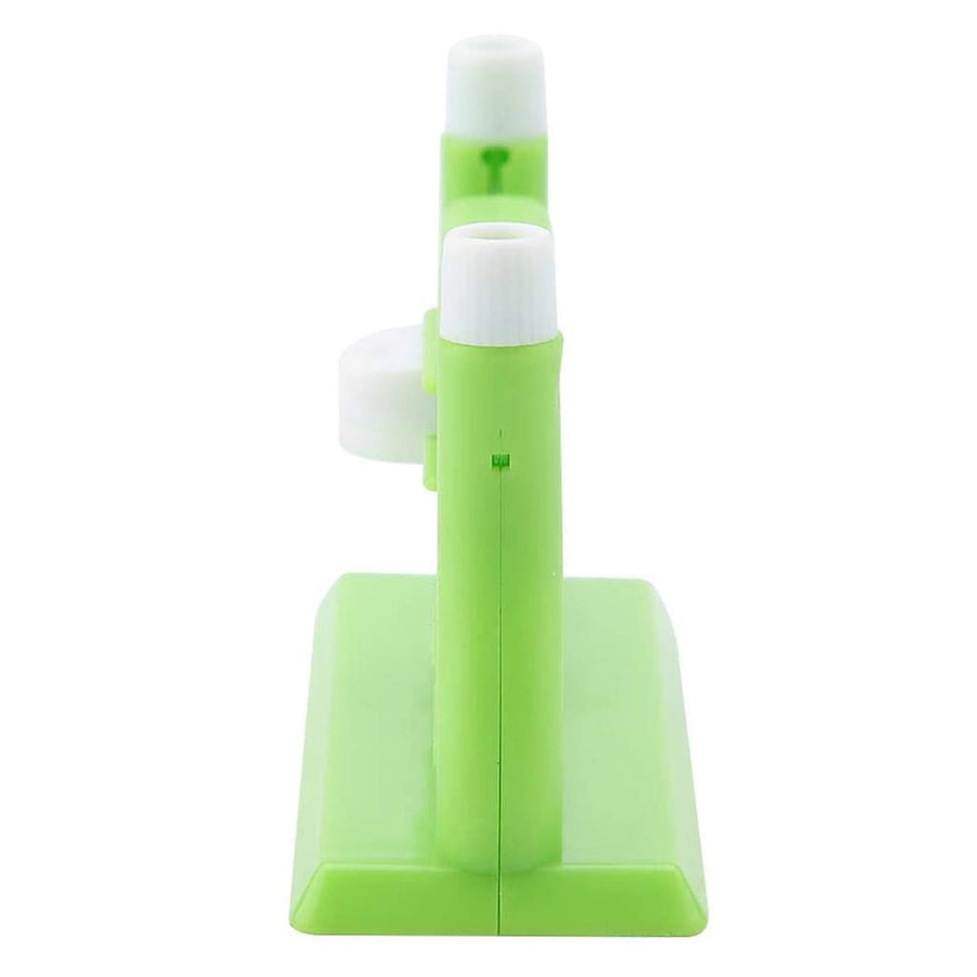 Hand‑Held Plastic Needle Threader Tool, Automatic Threading Aid Device for Elderly Sewing Lovers, Green