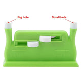 Hand‑Held Plastic Needle Threader Tool, Automatic Threading Aid Device for Elderly Sewing Lovers, Green