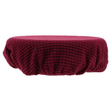 Bar Stool Covers Stretchy Round Chair Covers Slipcover Washable Stool Cushion Elastic Bar Chair Covers Grey 27.5X17.5X6CM Dark Red - 45-Degree Angle