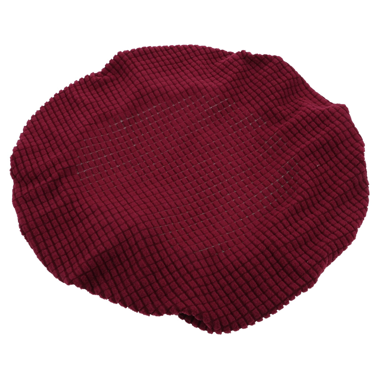 Bar Stool Covers Stretchy Round Chair Covers Slipcover Washable Stool Cushion Elastic Bar Chair Covers Grey 27.5X17.5X6CM Dark Red