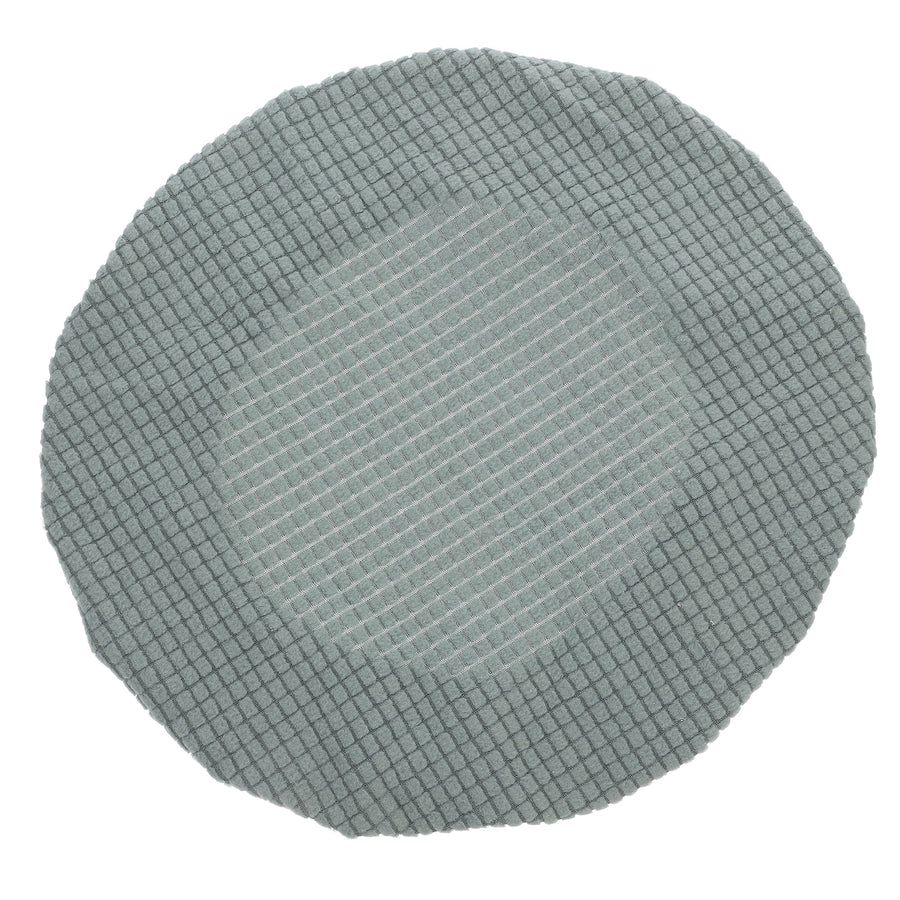 Bar Stool Covers Stretchy Round Chair Covers Slipcover Washable Stool Cushion Elastic Bar Chair Covers Grey 1.60X1.50X1.50CM Green