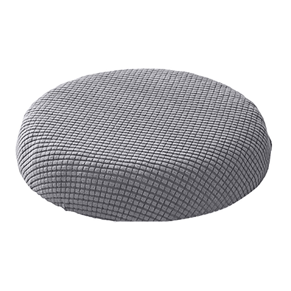 Bar Stool Covers Stretchy Round Chair Covers Slipcover Washable Stool Cushion Elastic Bar Chair Covers 2.50X1.50X1.00CM Grey