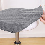 Bar Stool Covers Stretchy Round Chair Covers Slipcover Washable Stool Cushion Elastic Bar Chair Covers 2.50X1.50X1.00CM Grey