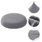 Bar Stool Covers Stretchy Round Chair Covers Slipcover Washable Stool Cushion Elastic Bar Chair Covers 2.50X1.50X1.00CM Grey