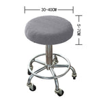 Bar Stool Covers Stretchy Round Chair Covers Slipcover Washable Stool Cushion Elastic Bar Chair Covers 2.50X1.50X1.00CM Grey