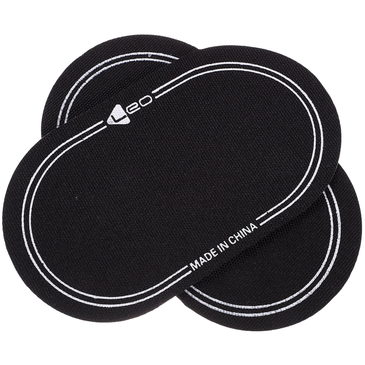 2Pcs Bass Drum Patch Double Drum Pedal Patches Drum Pads Sticker for Drum Percussion Accessories 9.20X4.20X3.90CM Black