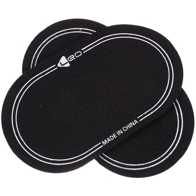2Pcs Bass Drum Patch Double Drum Pedal Patches Drum Pads Sticker for Drum Percussion Accessories 9.20X4.20X3.90CM Black