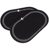 2Pcs Bass Drum Patch Double Drum Pedal Patches Drum Pads Sticker for Drum Percussion Accessories 9.20X4.20X3.90CM Black - 45-Degree Angle