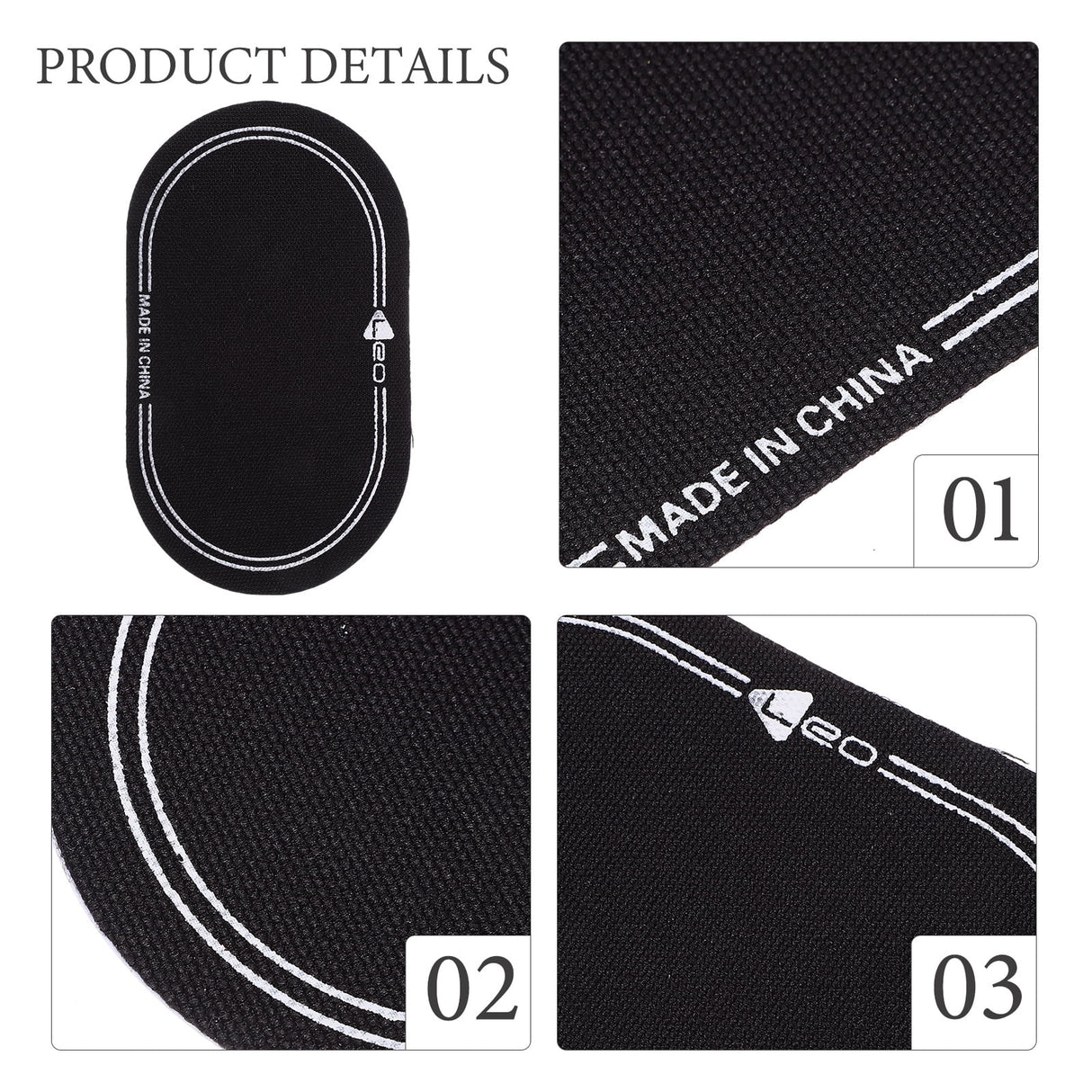 2Pcs Bass Drum Patch Double Drum Pedal Patches Drum Pads Sticker for Drum Percussion Accessories 9.20X4.20X3.90CM Black