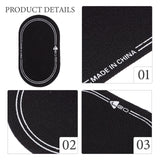 2Pcs Bass Drum Patch Double Drum Pedal Patches Drum Pads Sticker for Drum Percussion Accessories 9.20X4.20X3.90CM Black - Close-Up Angle