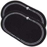 2Pcs Bass Drum Patch Double Drum Pedal Patches Drum Pads Sticker for Drum Percussion Accessories 9.20X4.20X3.90CM Black - Low Angle