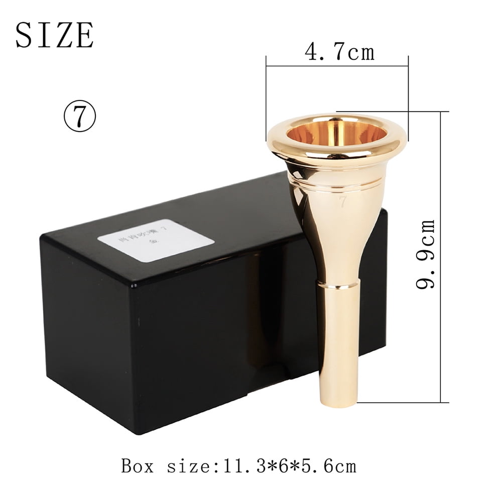 Tuba Brass Tuba Great Gift for Tuba Replacement Tuba Parts 13. 3mm Musical Instrument Tuba Accessory 17.60X15.30X5.00CM Golden