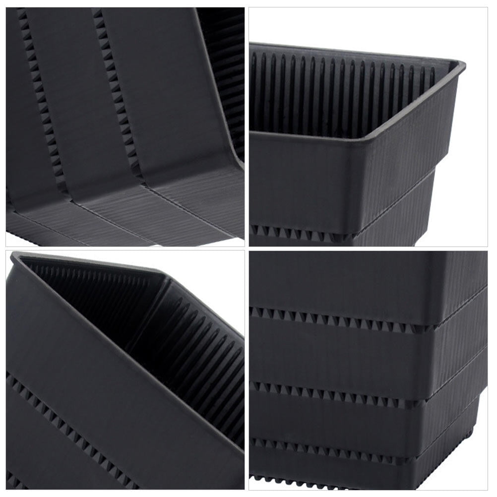 Planter Resin Black For Family 1Pc 4.7X4.4In 12X11.1CM Black
