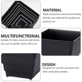 Planter Resin Black For Family 1Pc 4.7X4.4In 12X11.1CM Black