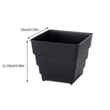 Planter Resin Black For Family 1Pc 4.7X4.4In 12X11.1CM Black