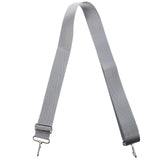 Nylon Shoulder Strap, Bag Handbag Purse Replacement Strap, Adjustable Canvas Strap with Metal Hooks for Laptop Briefcase Messenger Bag/ Grey 150X3.8CM Gray