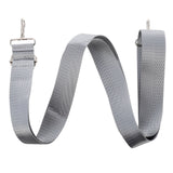 Nylon Shoulder Strap, Bag Handbag Purse Replacement Strap, Adjustable Canvas Strap with Metal Hooks for Laptop Briefcase Messenger Bag/ Grey 150X3.8CM Gray