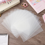 12pcs Blank Transparent Stencil DIY Square Template Blank Stencil Material for Home Shop Size 1 Transparent - Rear View