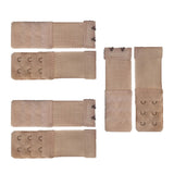 Bra Extension Buckle Polyester 6Pcs 3In Size 3 Beige