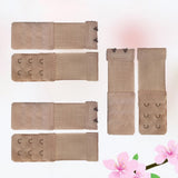 Bra Extension Buckle Polyester 6Pcs 3In Size 3 Beige