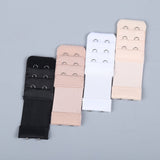 Bra Extension Buckle Polyester 6Pcs 3In Size 4 White
