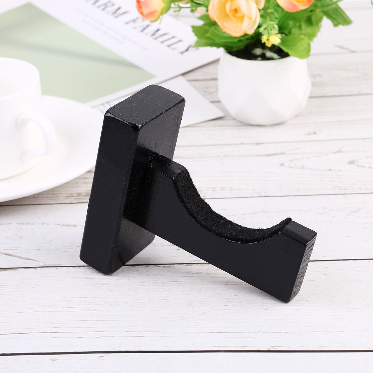 Baseball Bat Display Hanger Wall Mounted Horizontal Baseball Bat Holder Hockey Wall Container for Home Office M Black