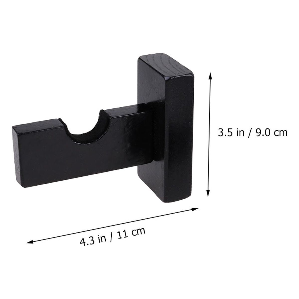 Baseball Bat Display Hanger Wall Mounted Horizontal Baseball Bat Holder Hockey Wall Container for Home Office M Black