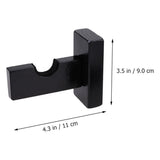 Baseball Bat Display Hanger Wall Mounted Horizontal Baseball Bat Holder Hockey Wall Container for Home Office M Black