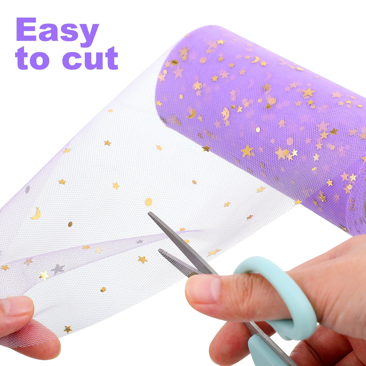 Tulle Roll Spool Tulle Fabric Roll with Star Sequins for Wedding Table Tutu Dress Skirt Light Purple 2280x15cm Dark Grey