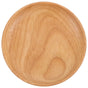 Flat Wooden Dinner Plate Beige For Wedding 1Pcs 4.9In 12.50X12.50X2.00CM Beige