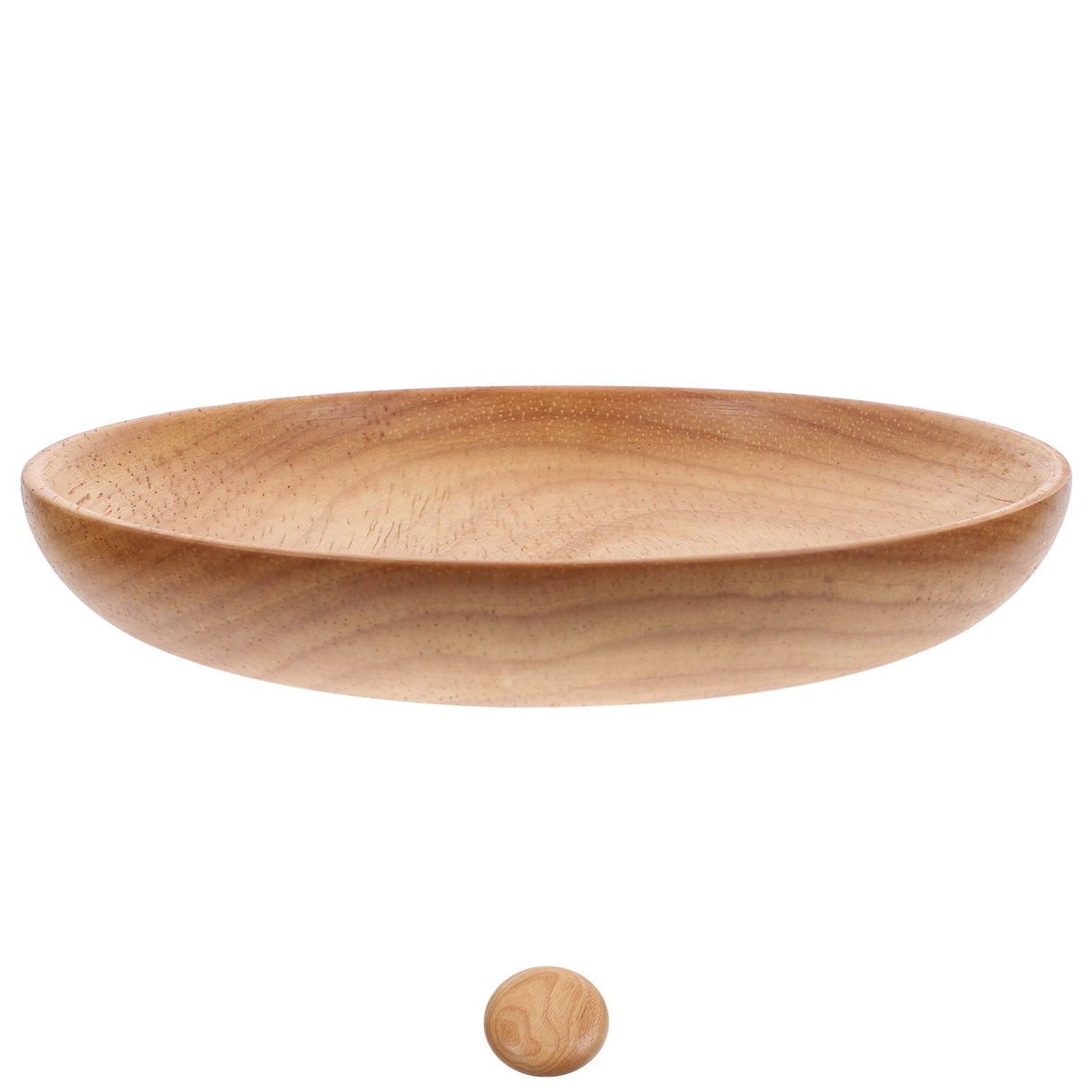 Flat Wooden Dinner Plate Beige For Wedding 1Pcs 4.9In 12.50X12.50X2.00CM Beige