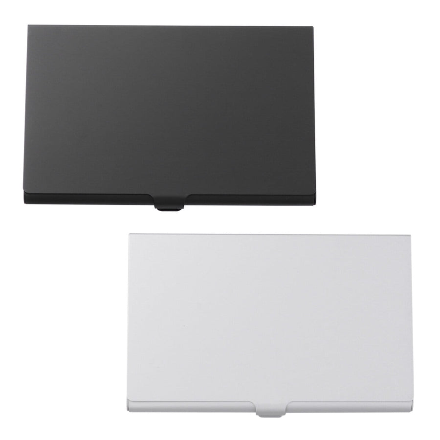 Aluminum Alloy Business Card Case 2Pcs 3.6x2.3x0.3In 9.20X5.80X0.70CM Assorted Color