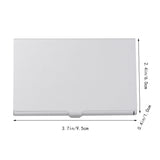 Aluminum Alloy Business Card Case 2Pcs 3.6x2.3x0.3In 9.20X5.80X0.70CM Assorted Color