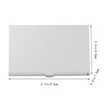 Aluminum Alloy Business Card Case 2Pcs 3.6x2.3x0.3In 9.20X5.80X0.70CM Assorted Color