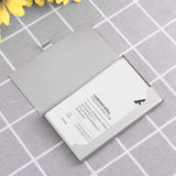 Aluminum Alloy Business Card Case 2Pcs 3.6x2.3x0.3In 9.20X5.80X0.70CM Assorted Color