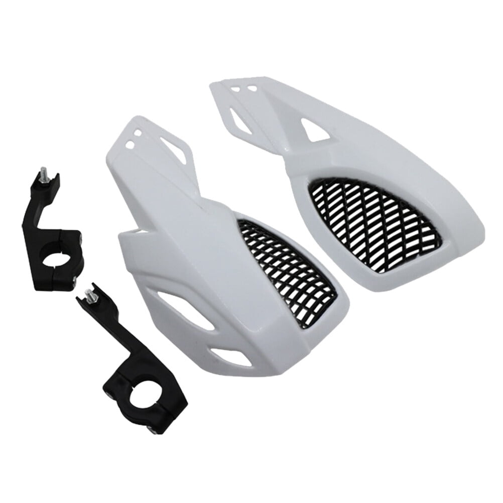 Protect Motorcycle Handlebars Motorbike Handguard Abs White 1 Pair 24.00X12.00X10.00CM White