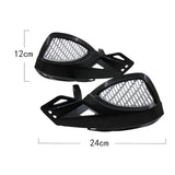 Protect Motorcycle Handlebars Motorbike Handguard Abs White 1 Pair 24.00X12.00X10.00CM White - Front View