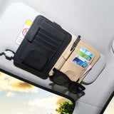automotive sunglass holder Visor Organizer Black Organizing Driving 1Pack 15.00X12.50X0.60CM Black