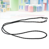 Eyeglasses Holder Strap Cord Leather Eyeglasses String Holder Chain Necklace Glasses Cord Lanyard Eyeglass Retainer for Men Women Kids(Black) 70.00X0.22X0.22CM Black - 45-Degree Angle