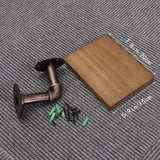 Hanging Shelf Wooden Material For Study 1Pcs 7.9X5.9X0.8In 20.00X15.00X2.00CM Brown - 45-Degree Angle