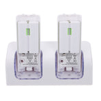 VR Controllers Rechargeable Batteries and Charger White ABS 1 Gaming Accessories 12.5X5.99cm White