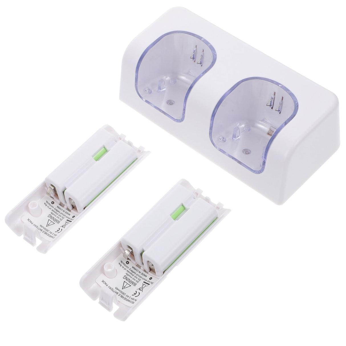 VR Controllers Rechargeable Batteries and Charger White ABS 1 Gaming Accessories 12.5X5.99cm White
