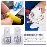 VR Controllers Rechargeable Batteries and Charger White ABS 1 Gaming Accessories 12.5X5.99cm White