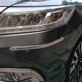 4pcs Bumper Protector Automobile Bumper Anti-collision Strip Car Bumper Tape 40.5X2.3X2.3CM transparent - Front View