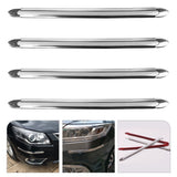4pcs Bumper Protector Automobile Bumper Anti-collision Strip Car Bumper Tape 40.5X2.3X2.3CM transparent