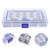 Bearing Steel Ball Assortment 580Pcs Round Easy Installation Mechanical Components 1X1X1CM Silver