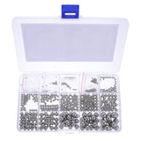 Bearing Steel Ball Assortment 580Pcs Round Easy Installation Mechanical Components 1X1X1CM Silver