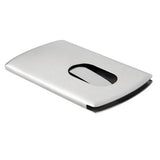 2 Stainless Steel Wallet Credit Holder Portable Slide Out Credit ID Holders for Men ( Silver ) Silver