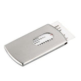 2 Stainless Steel Wallet Credit Holder Portable Slide Out Credit ID Holders for Men ( Silver ) Silver - Top-Down View