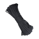 Nylon Parachute Cord Braid Nylon Rope Nylon Twine Rope Cord for Crafts Tie- Downs Camping 4.0mm x 15m 0.4X0.4 Black
